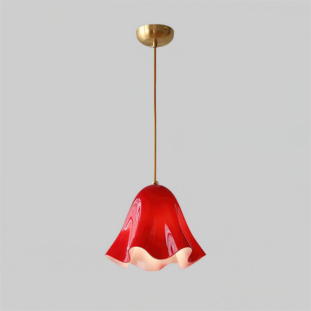 Arden Bell Glass Pendant Light-Neutral Decor
