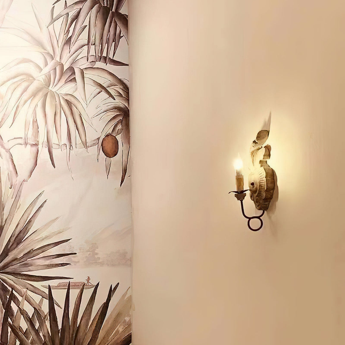 Louis Applique Murale Intérieure en Bois