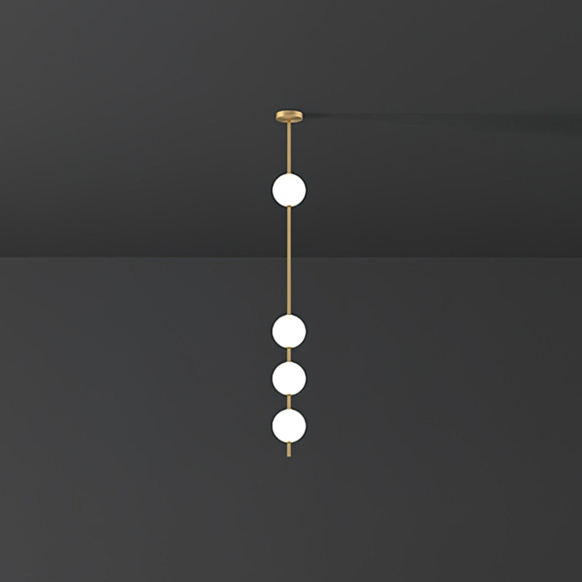 Halo Lampe suspendue moderne en laiton