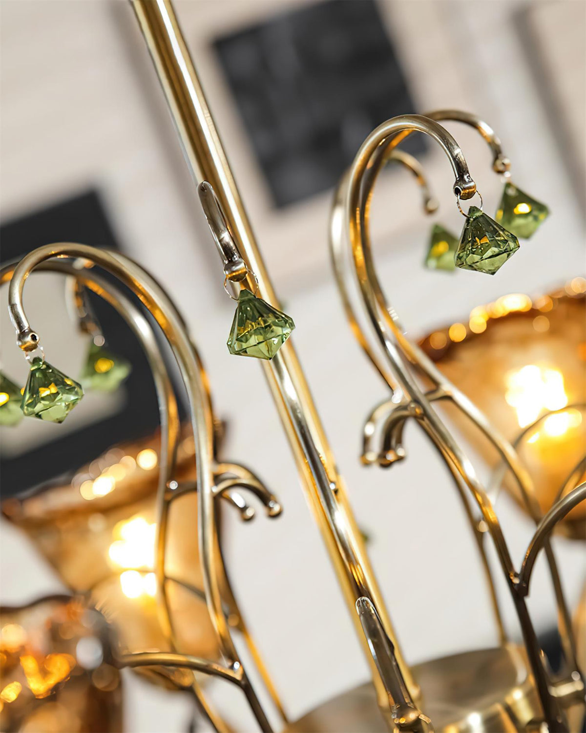 Givona Floral Glass Chandelier-Neutral Decor