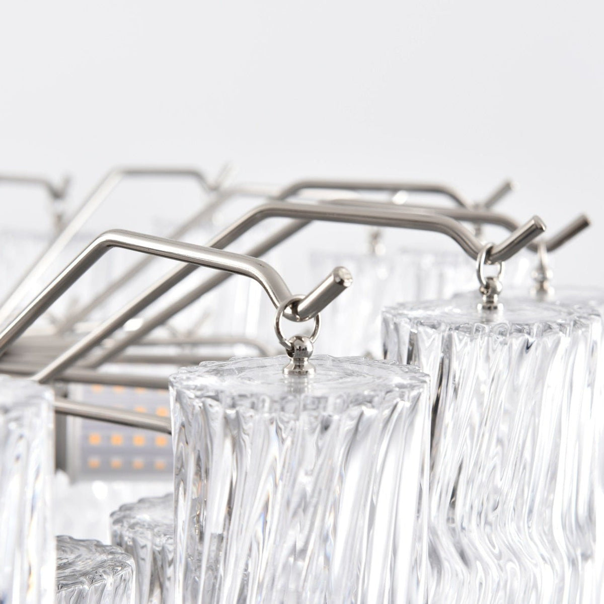 Therona Lustre Murano Verre Étagé Cascadant Vagues