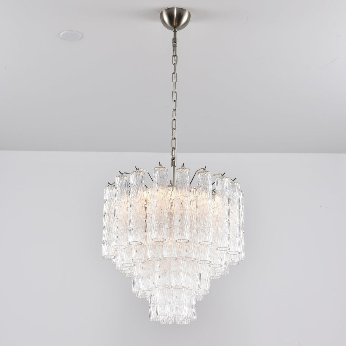 Therona Lustre Murano Verre Étagé Cascadant Vagues