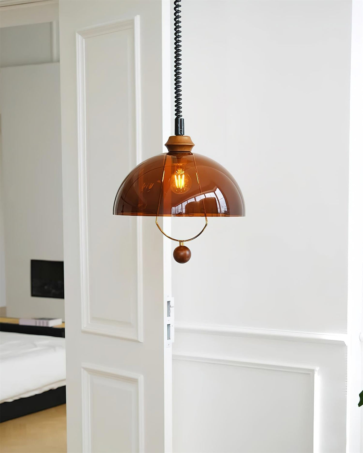 Orlena Glass Pendant Lamp-Neutral Decor