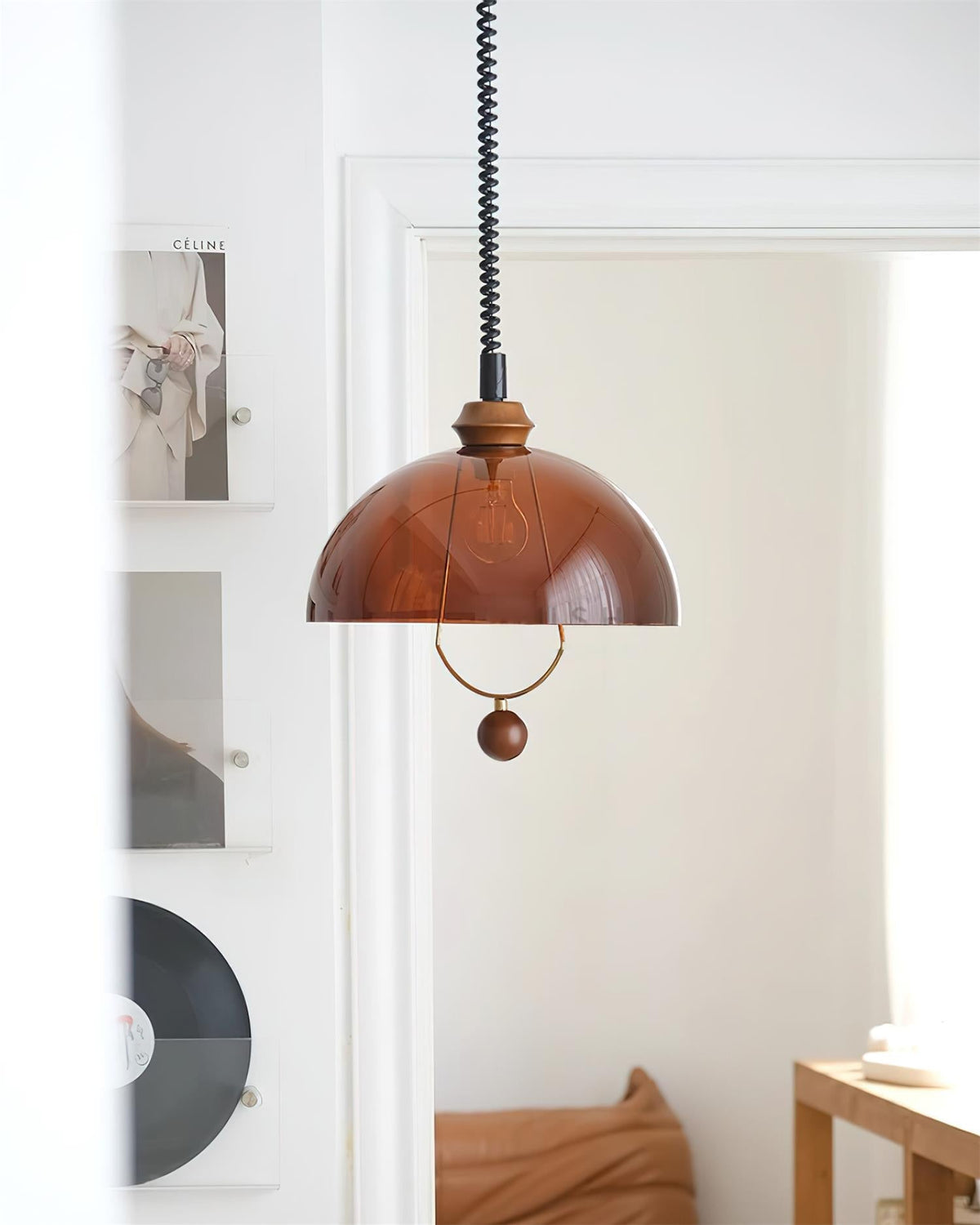 Orlena Glass Pendant Lamp-Neutral Decor