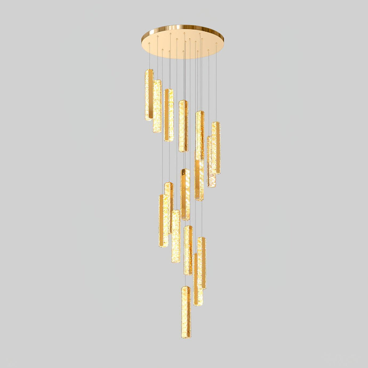 Iselenna Lustre Villa Forci Suspension Argentée Moderne