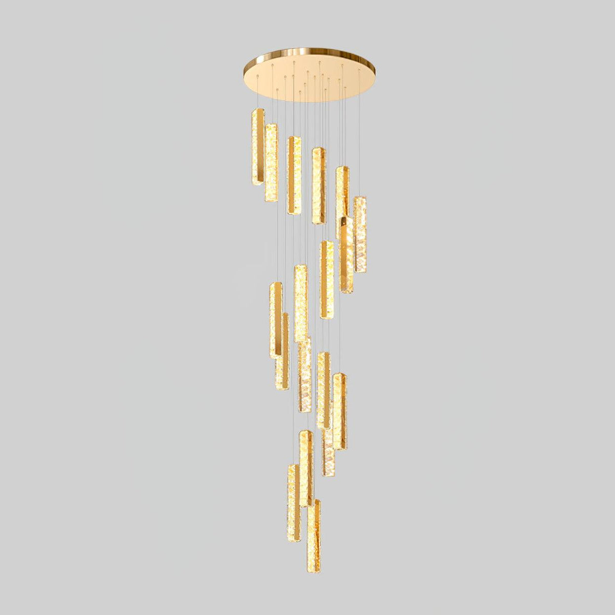 Iselenna Lustre Villa Forci Suspension Argentée Moderne