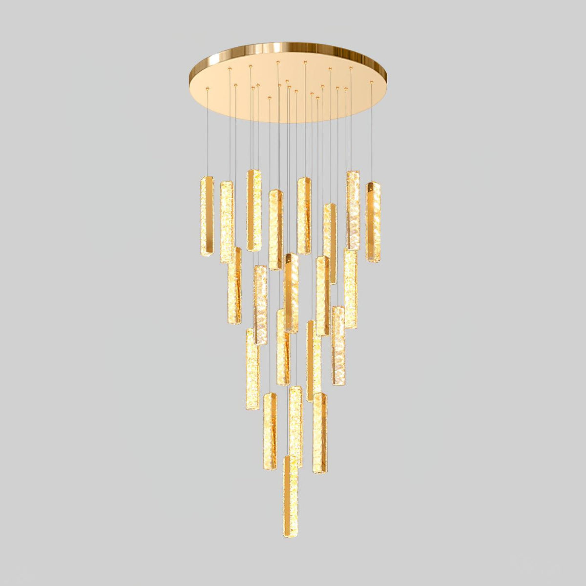 Iselenna Lustre Villa Forci Suspension Argentée Moderne