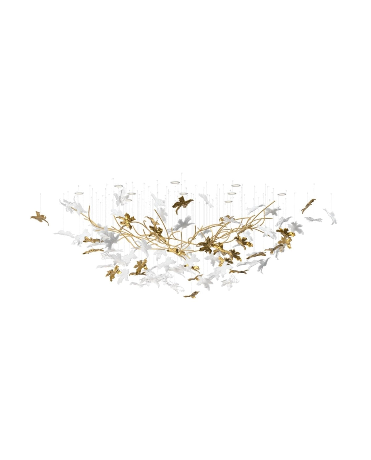 Arinan Lustre Élégant en Verre Floral