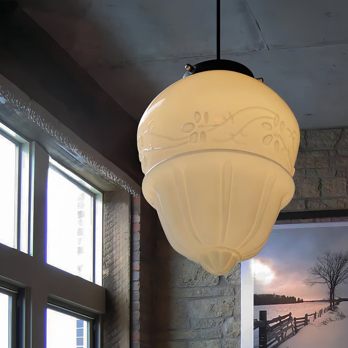 Valentina Minimaliste LED Suspension Verre Salon/Salle À Manger