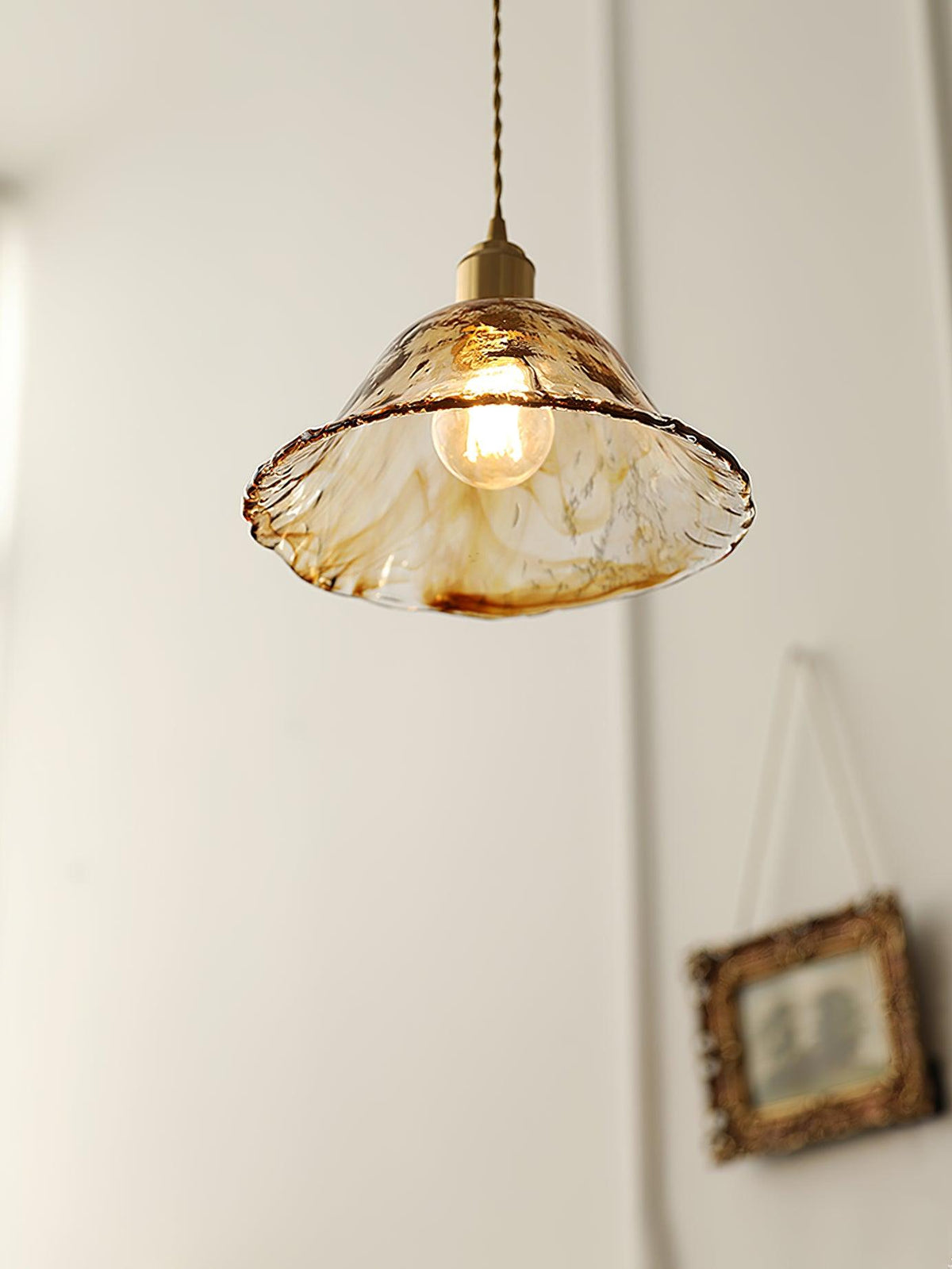 Lioracr Suspension en Verre Vintage