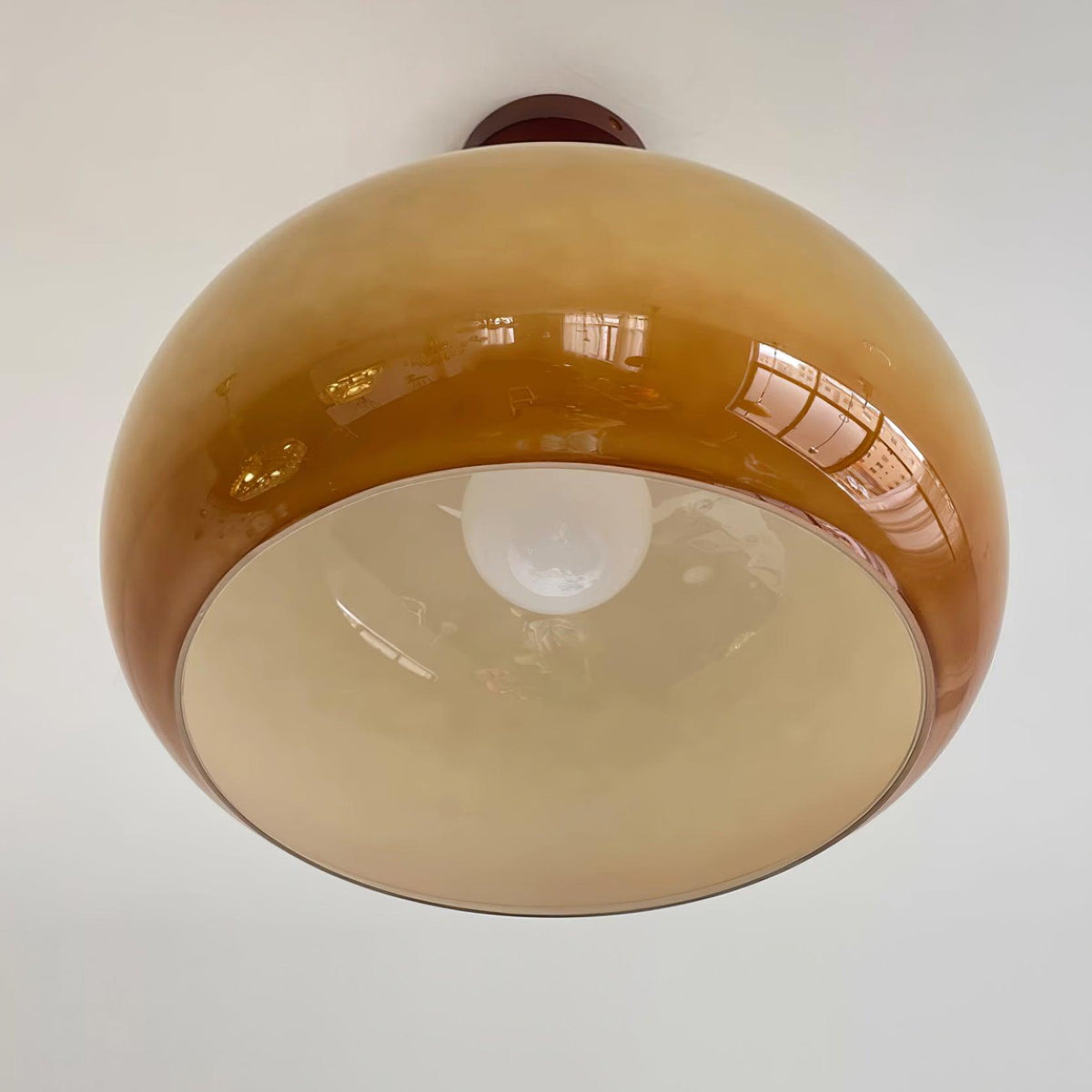 Liora Amber Glass Ceiling Light-Neutral Decor