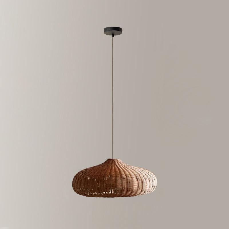 Solvice Vintage Rotin Pendentif Lampe