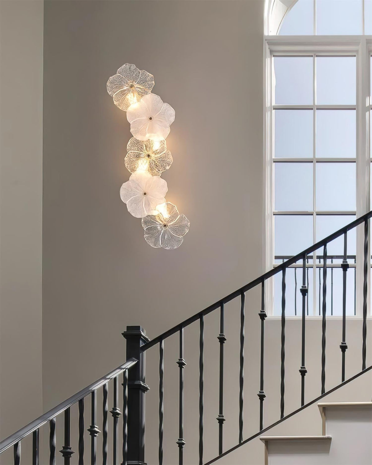 Givelle Floral Wall Lamp-Neutral Decor