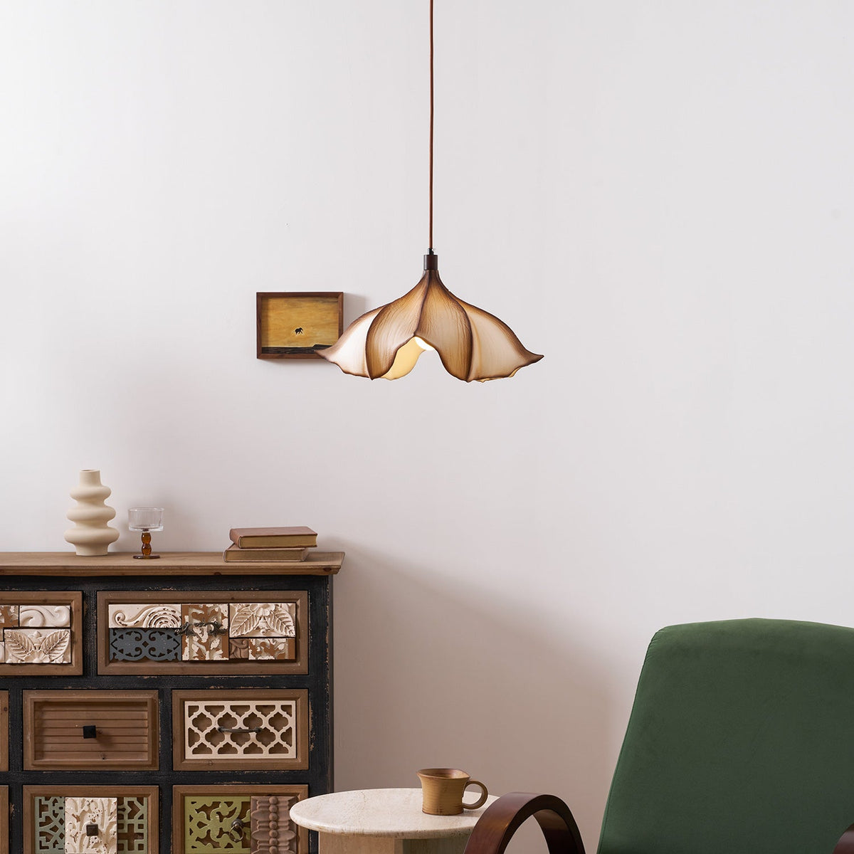 Full product view of the Viscontea Pendant Light on a white background.