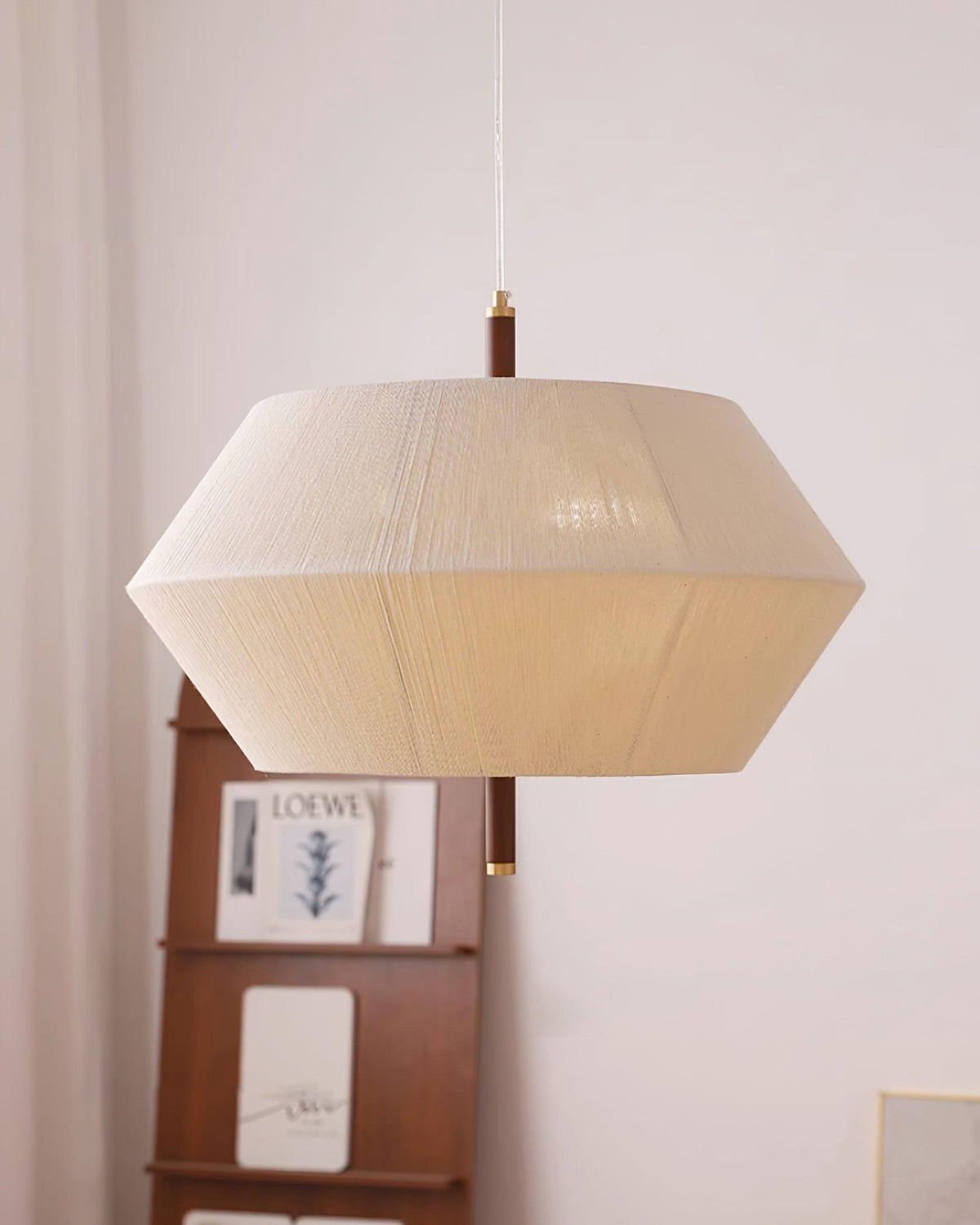 Elowen Pendant Lamp Cotton-Thread Walnut Natural-Neutral Decor