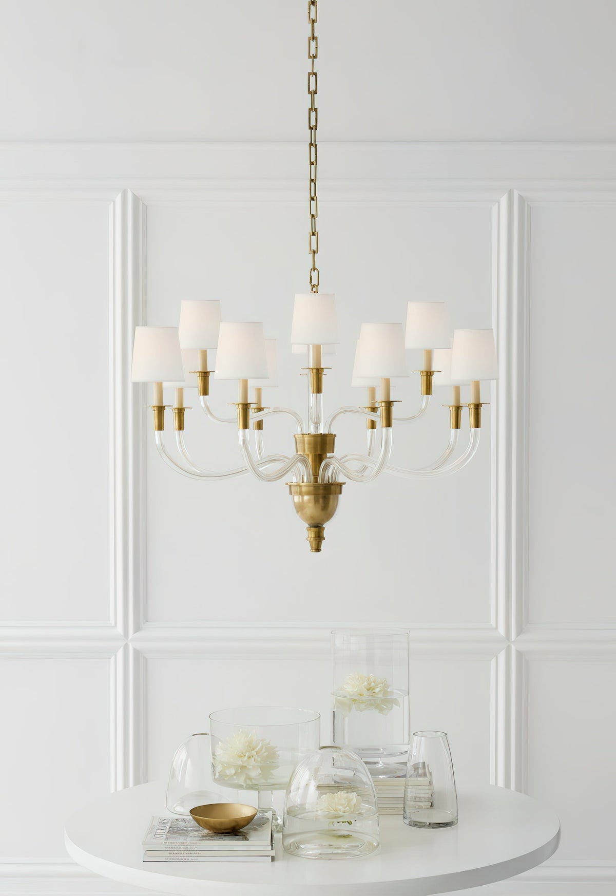Syvinor Lustre Postmoderne Luxe Cristal Tissu