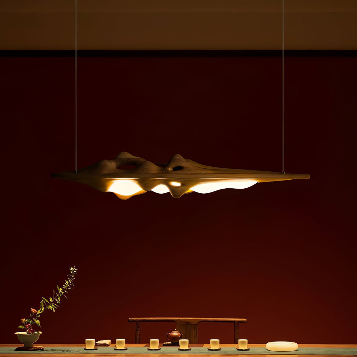 Ulsorira Suspension en Bois Topographique