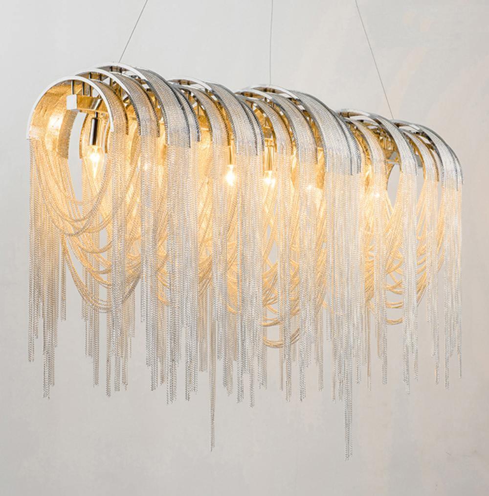 Ravius Lustre Superposé Chaîne Nickel Luxe