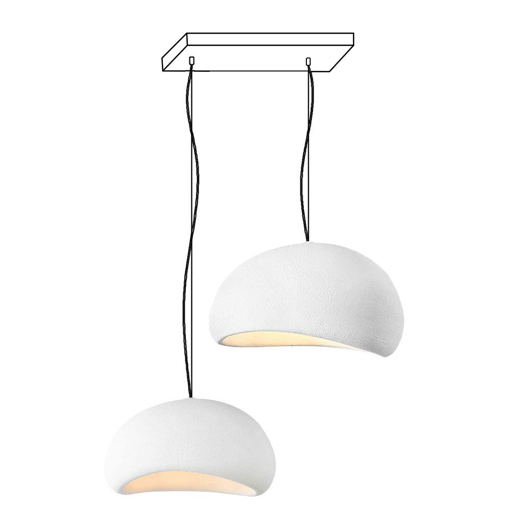 Chandelier Wabi-Sabi Pebble Cluster Organic Form Minimalist Artistic-Neutral Decor