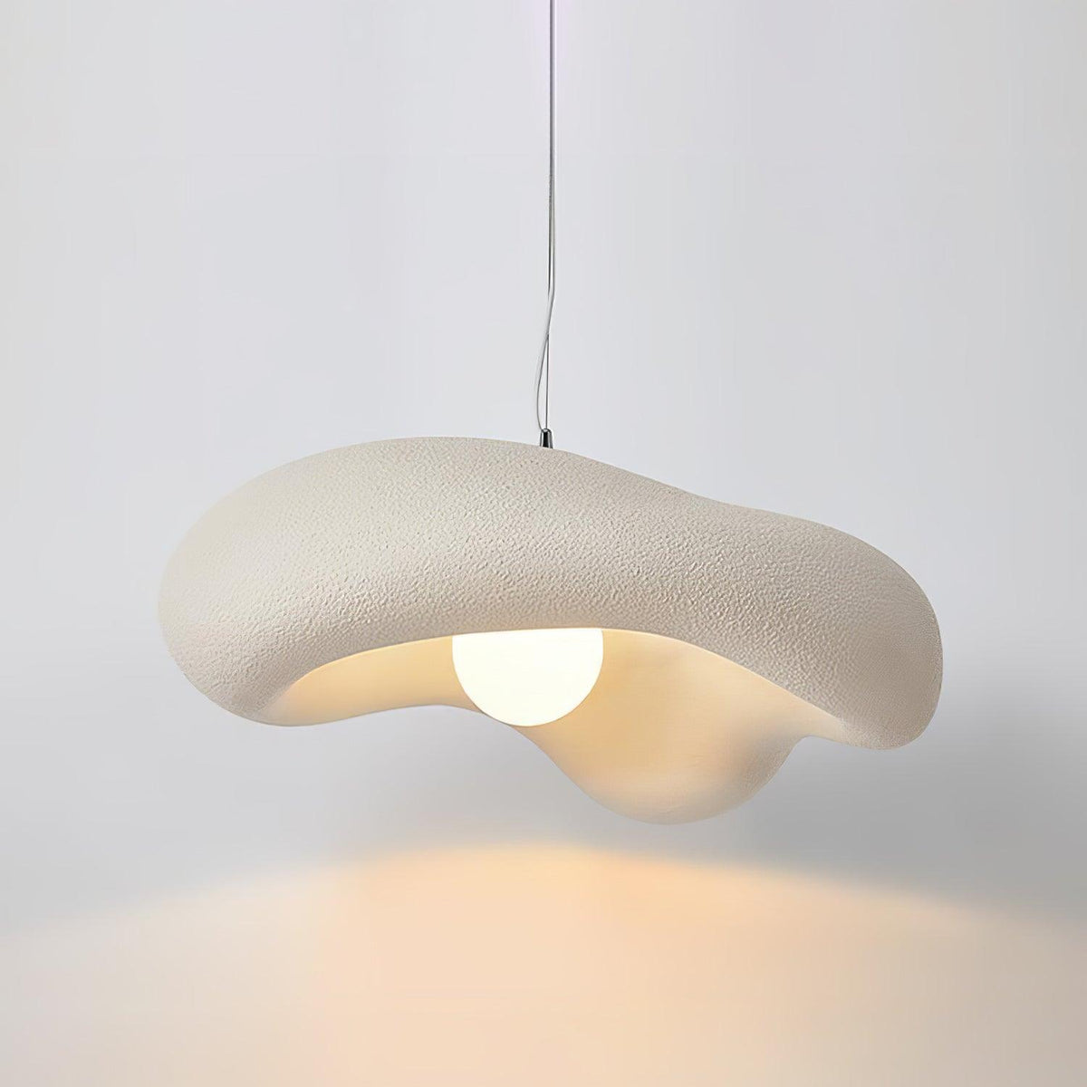 Pendant Lamp Resin in Organic Shape for Modern Interiors Natural-Neutral Decor