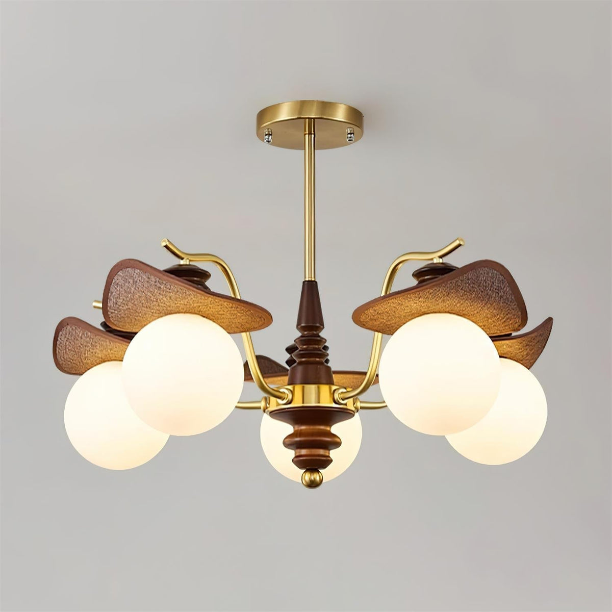 Bois-Globe Lustre