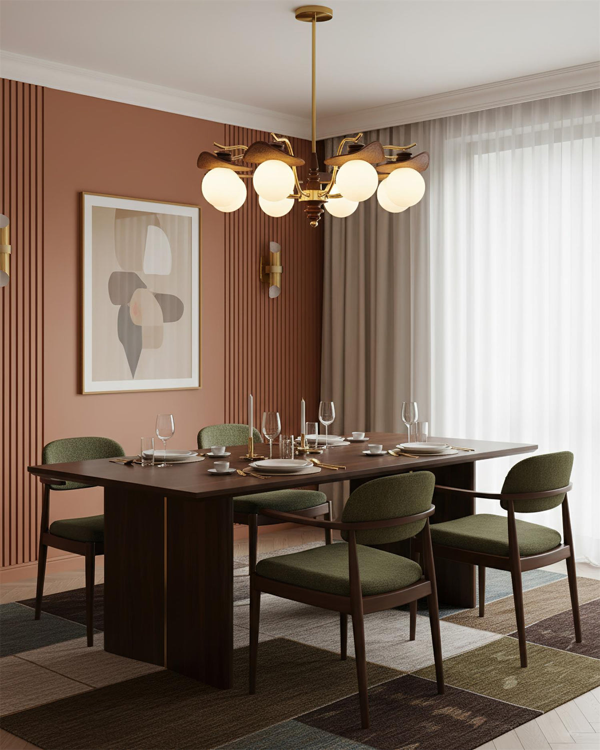 Bois-Globe Lustre