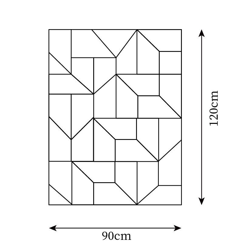 Wall Lamp 3D Geometric Panels Layered Light Art Remote Dimming Modern-Neutral Decor