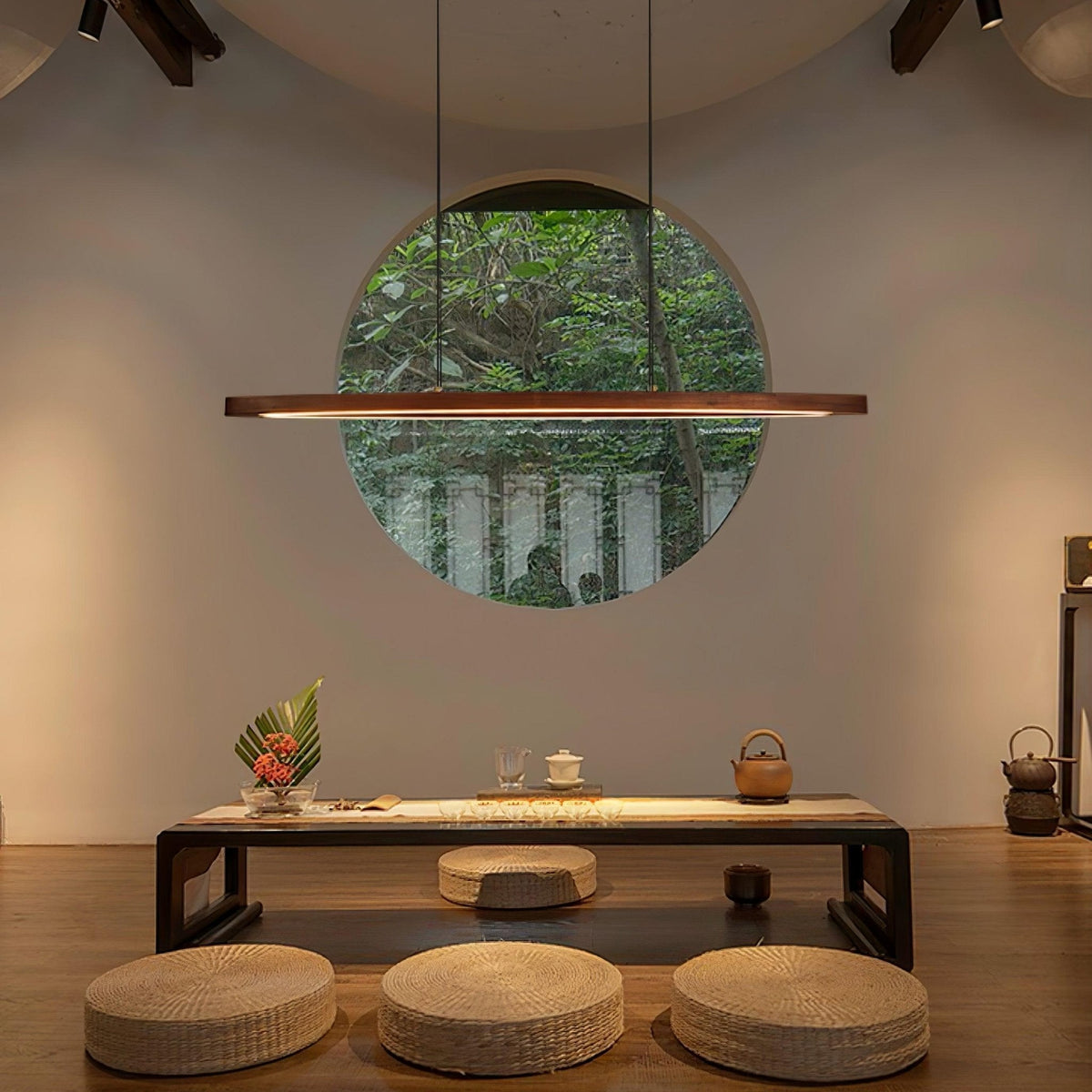 Zentan Lampe suspendue minimaliste en bois