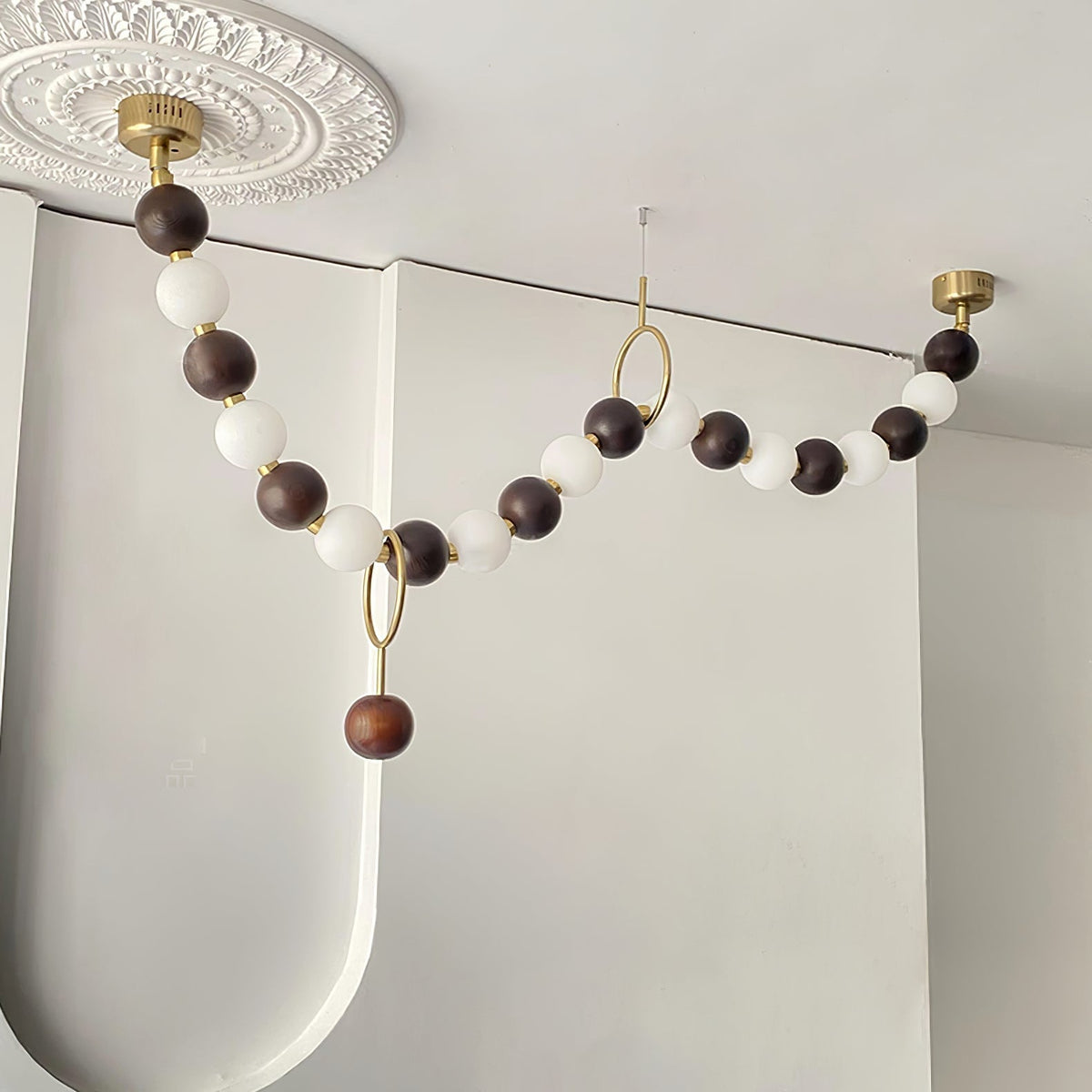 Sorilia Lustre Noyer Perle Collier