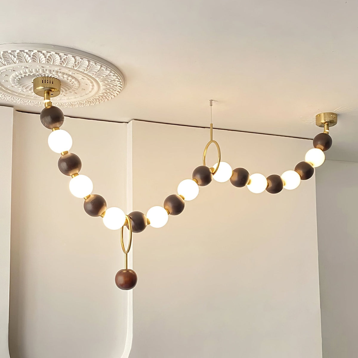 Sorilia Lustre Noyer Perle Collier