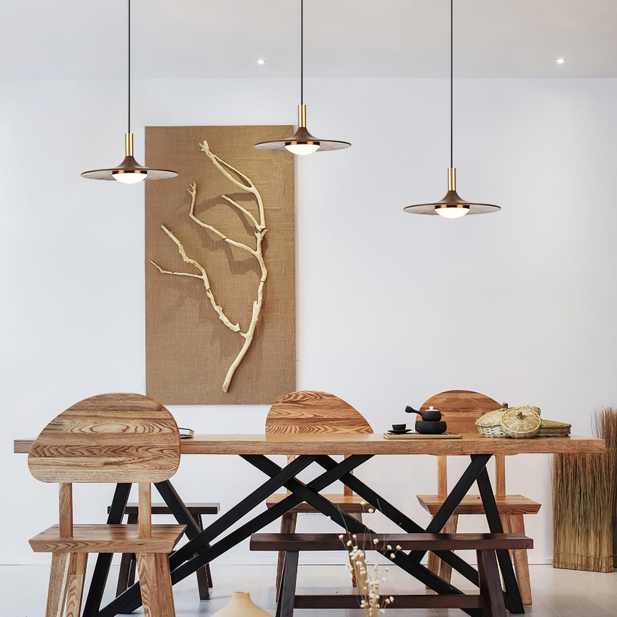 Fiorira Suspension moderne en bois