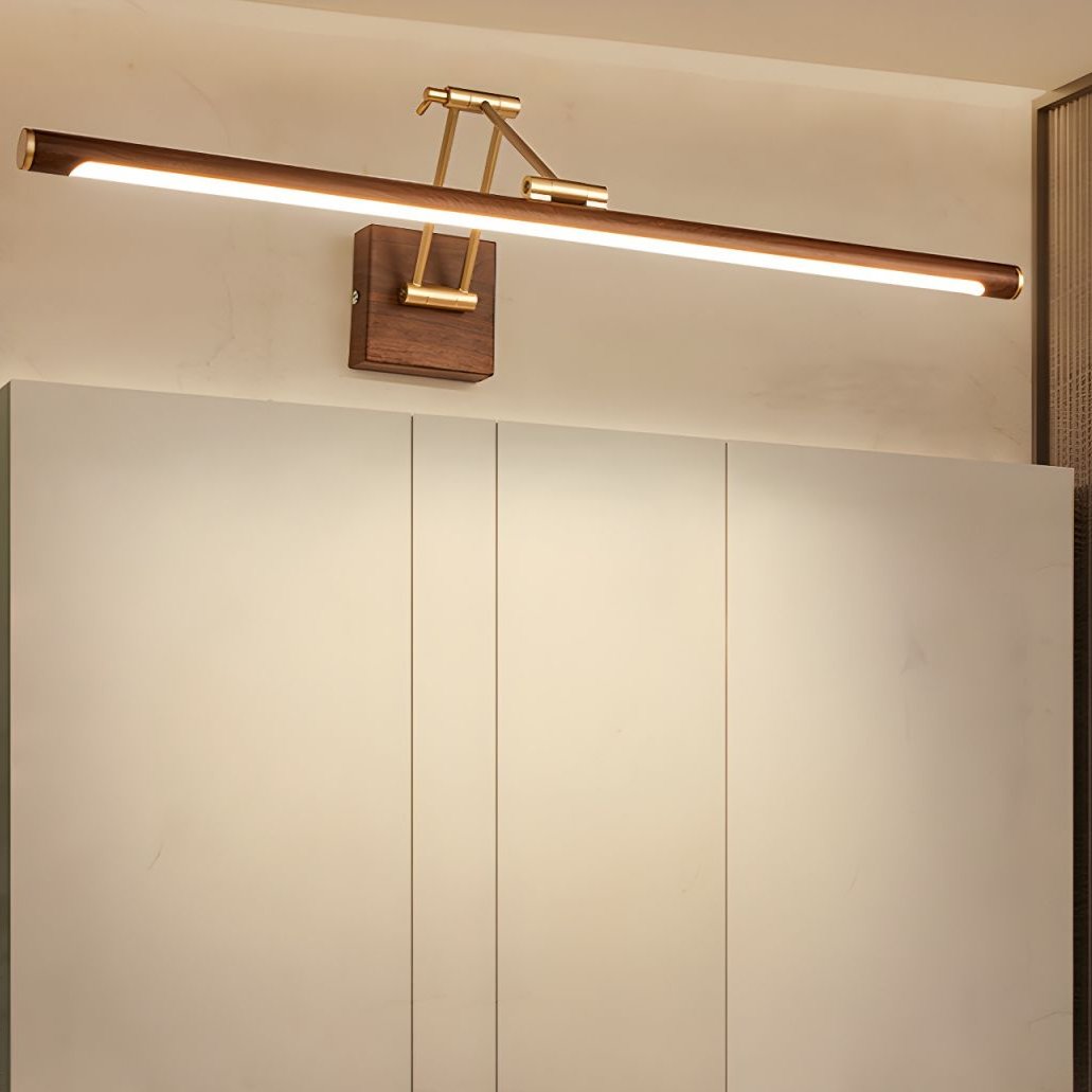 Velaya Applique Murale Linéaire Ajustable en Noyer