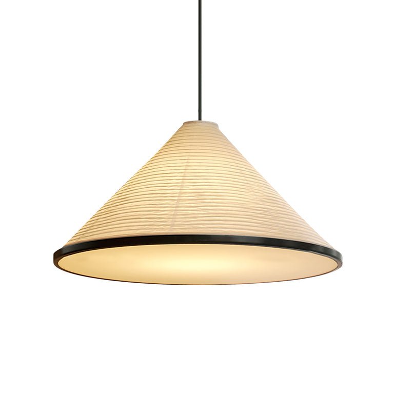 Conic Suspension Lampe Pyramidale en Papier