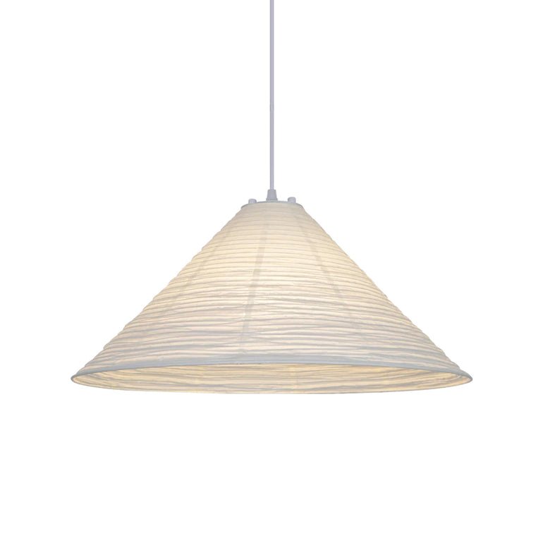 Conic Suspension Lampe Pyramidale en Papier