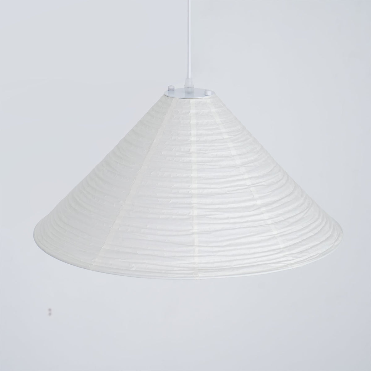 Conic Suspension Lampe Pyramidale en Papier