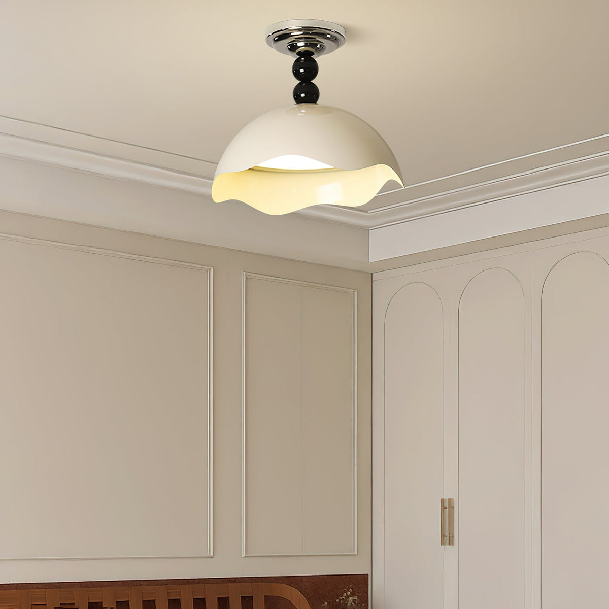 Erlorus Lampe de Plafond Vague Art Nordique Crest