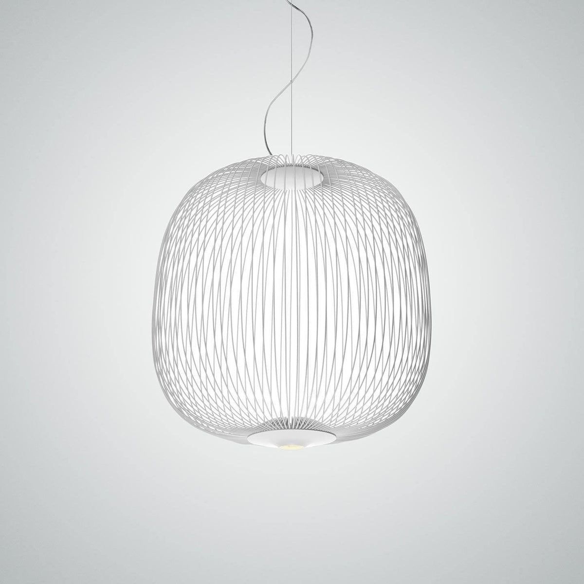 Lumio Lightweight Spokes Cage Pendant Light-Neutral Decor