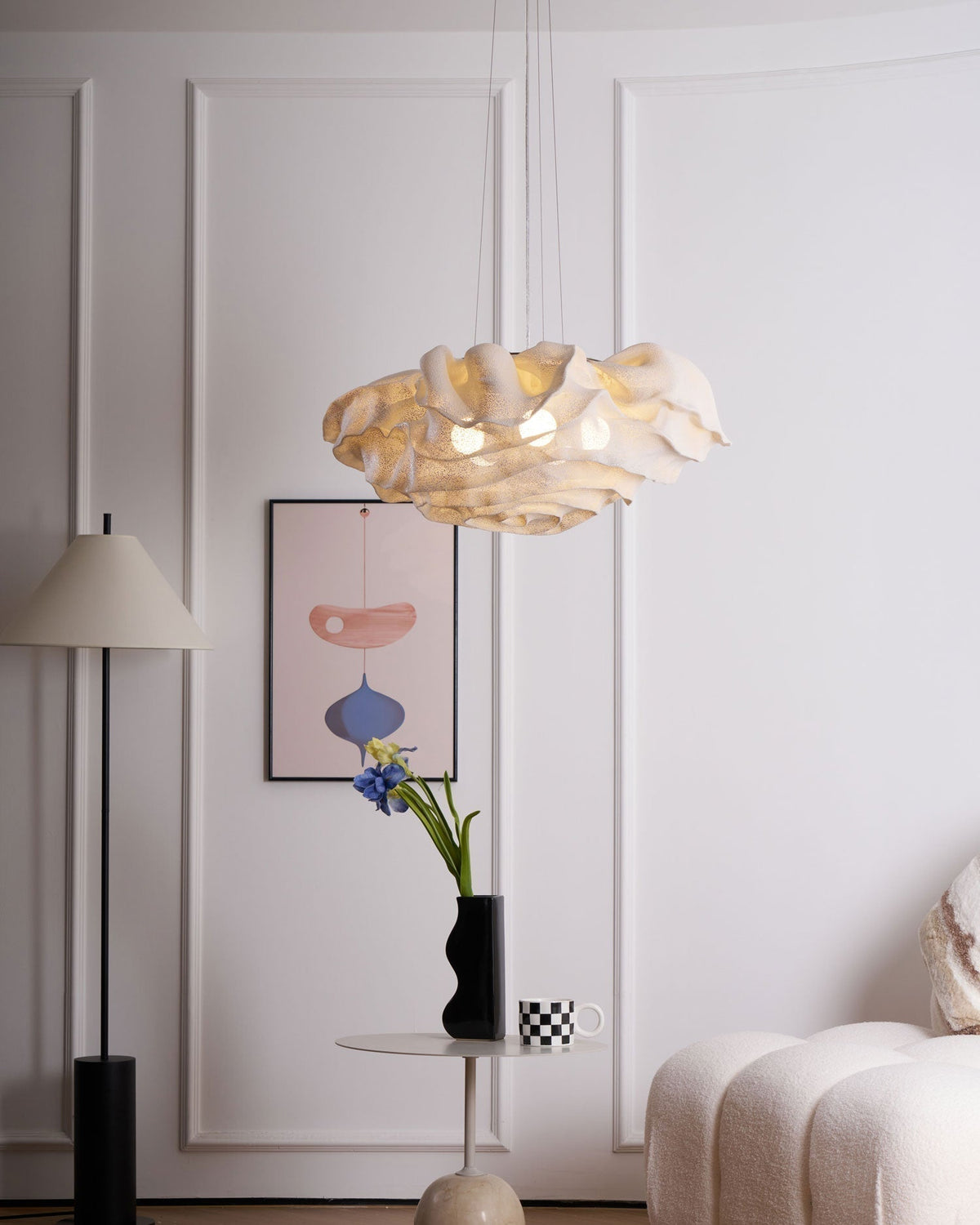 Wavern Suspension Lampe Artistique en Acier
