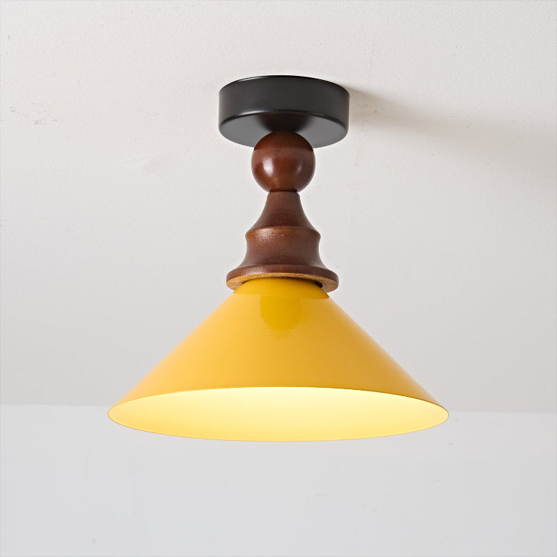 View of the Wilken Ceiling Lamp from below, showing the bulb socket.