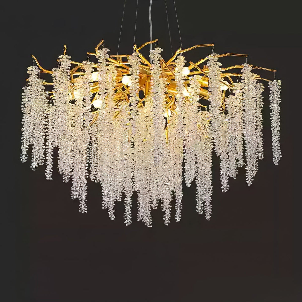 Edreira Lustre Fleur de Glycine en Cristal