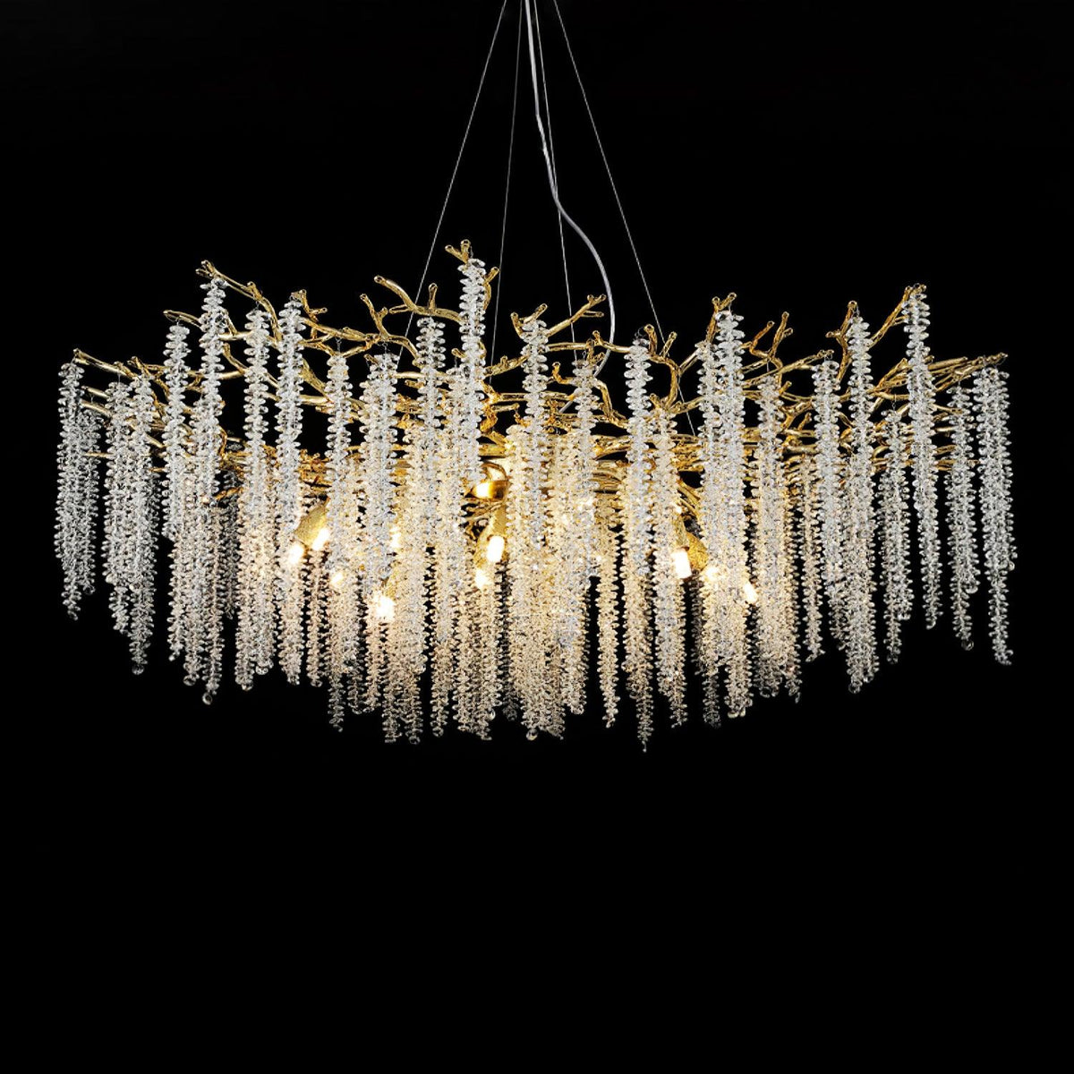 Edreira Lustre Fleur de Glycine en Cristal