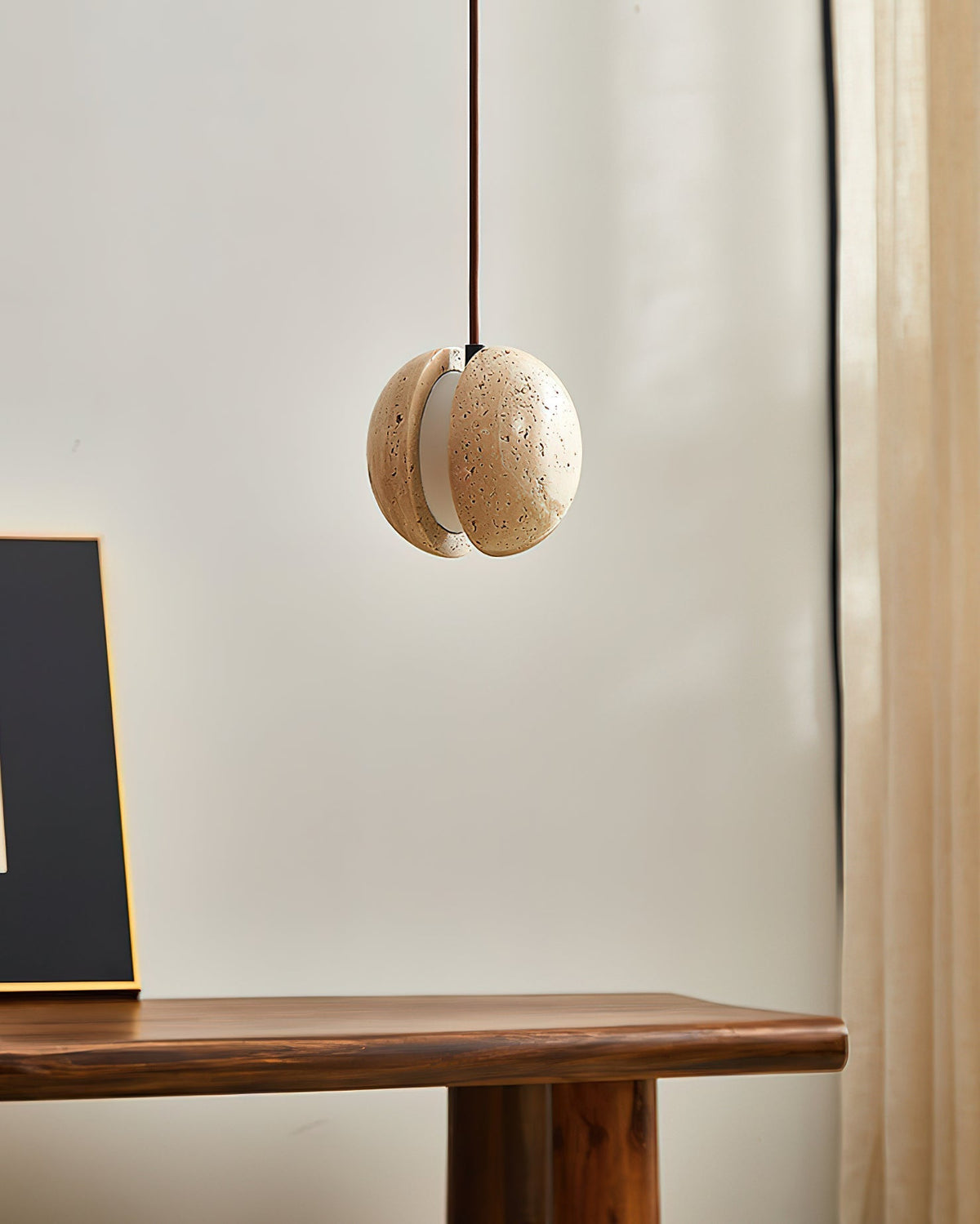 Angled view of the Wisteria Pendant Lamp.