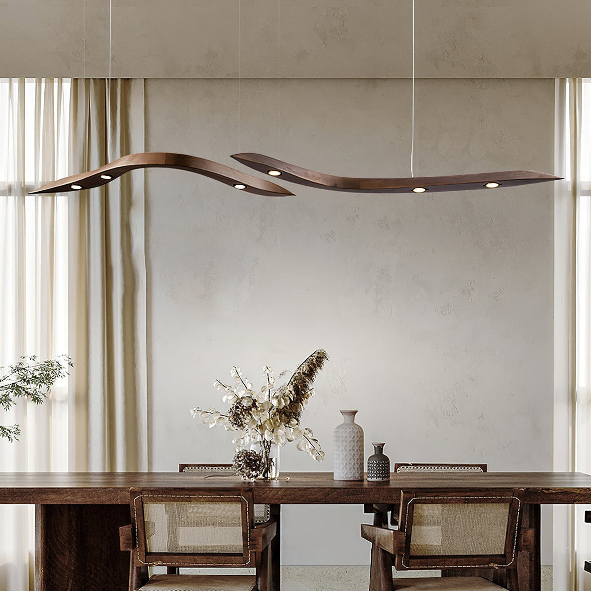 Flow Suspension Minimaliste en Bois