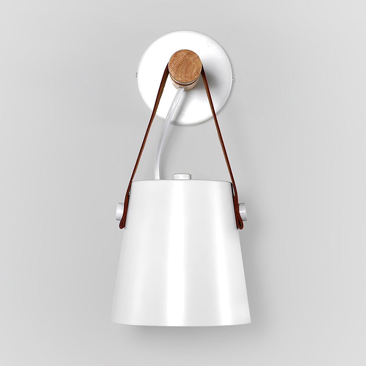 Solarese Applique en bois et cuir