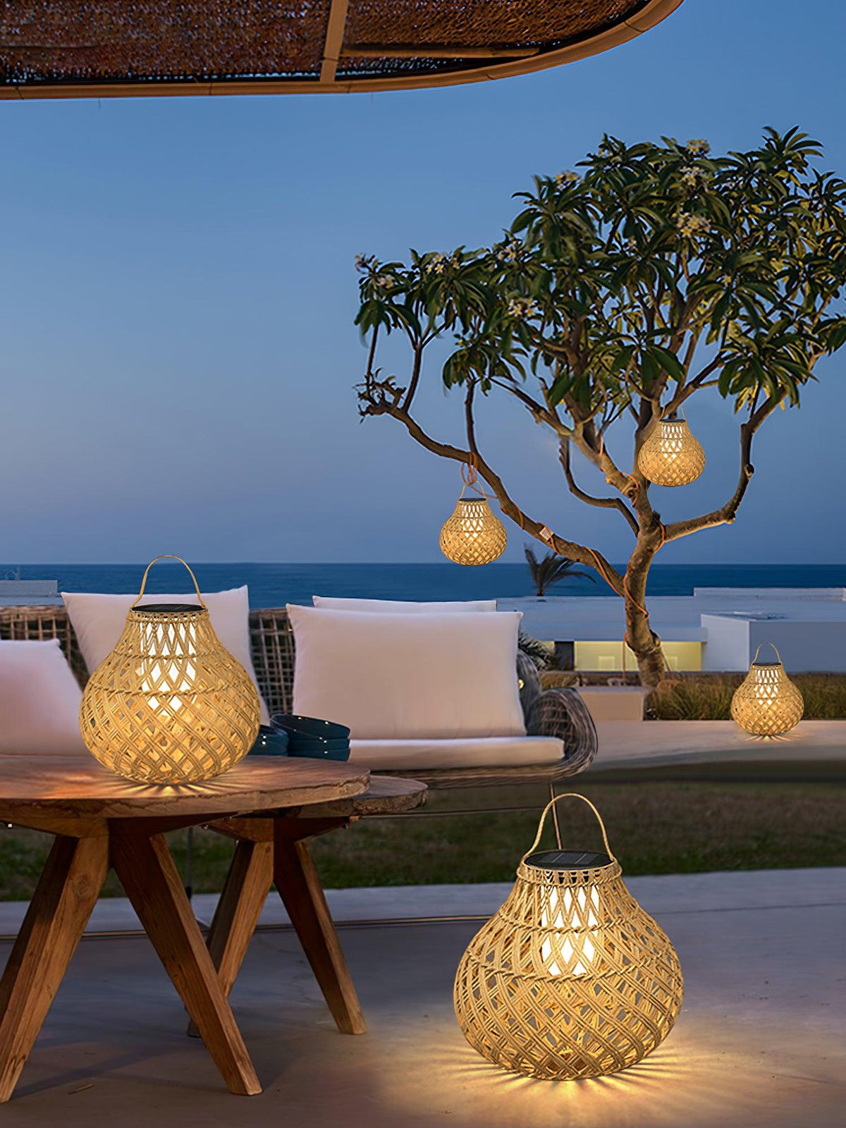 Fela Tressé Sphère Lanterne Extérieur Lampe