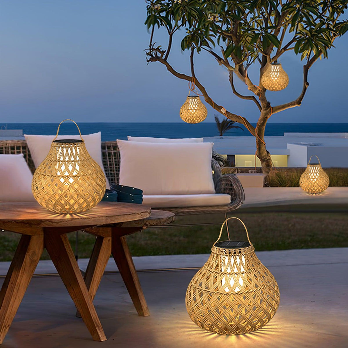 Fela Tressé Sphère Lanterne Extérieur Lampe