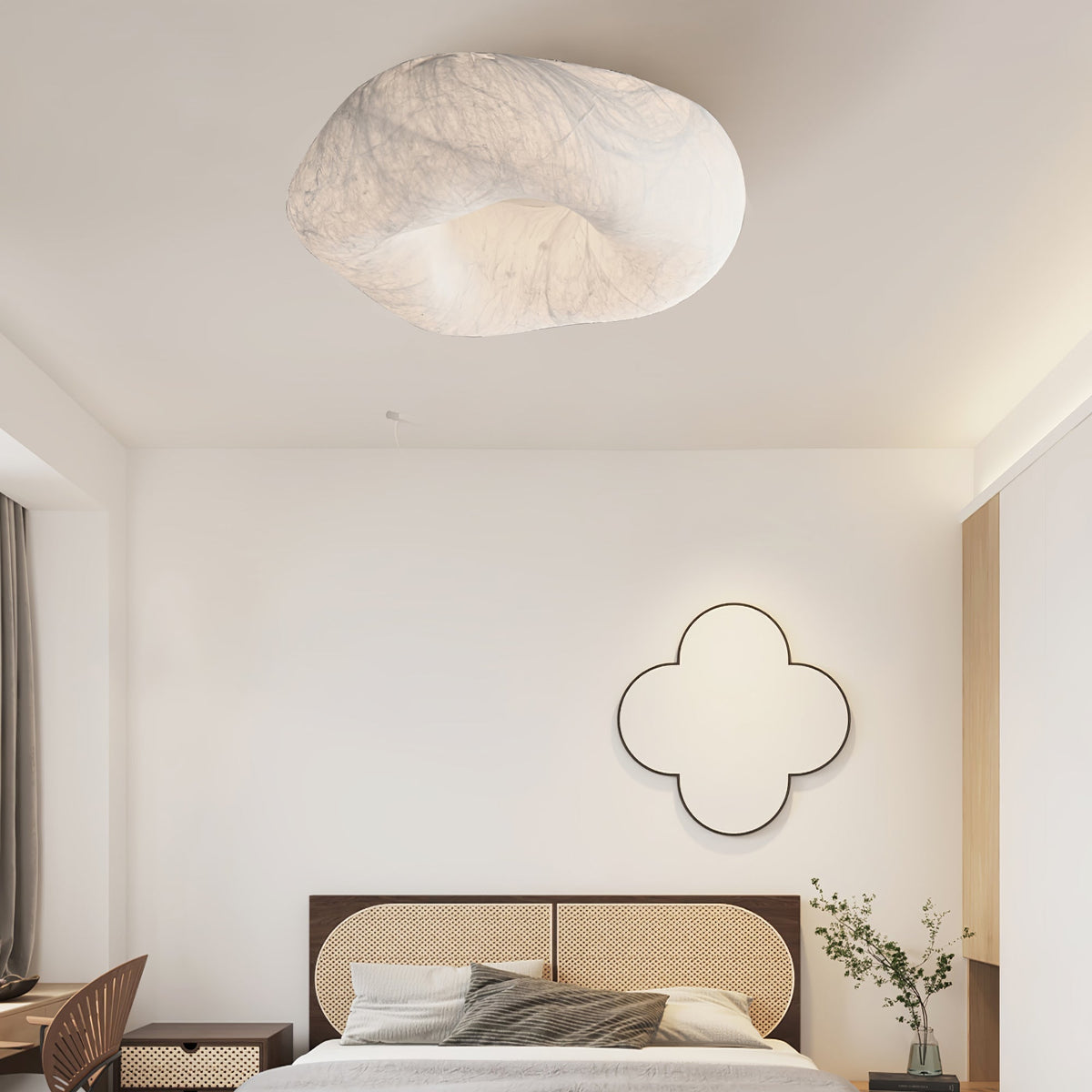 Ardelise Plafonnier en Forme de Nuage en Soie Élégant