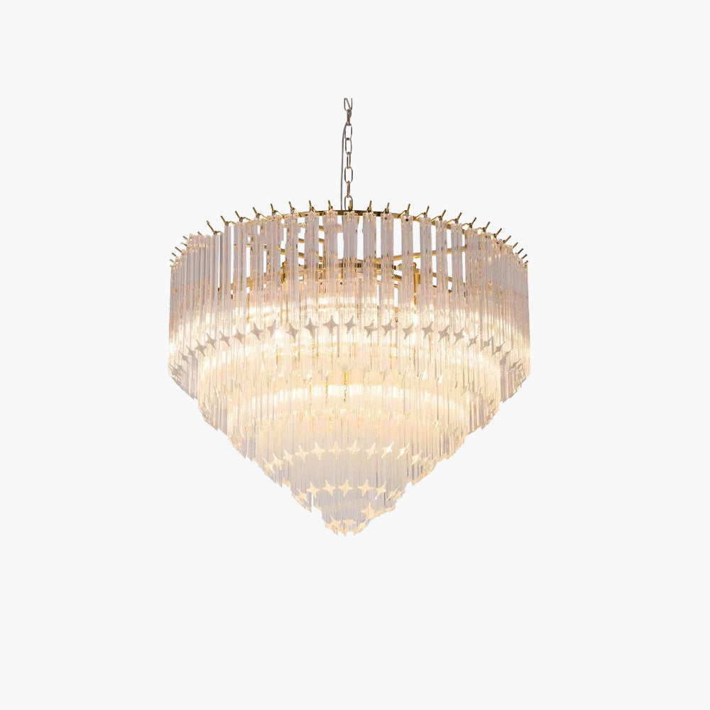 Silva Moderne Luxe Art LED Suspension Verre Salon