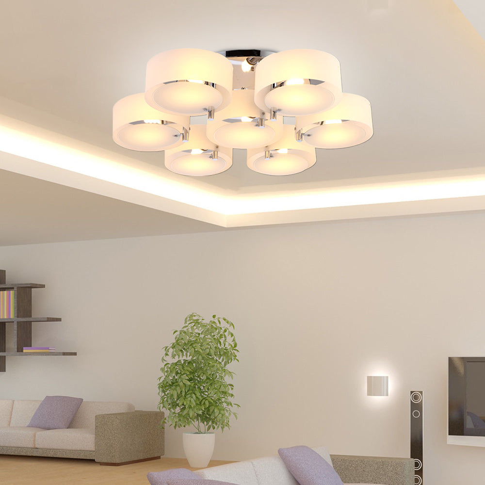 Arisha Moderne Rond Acrylique Verre Plafonnier Couloir