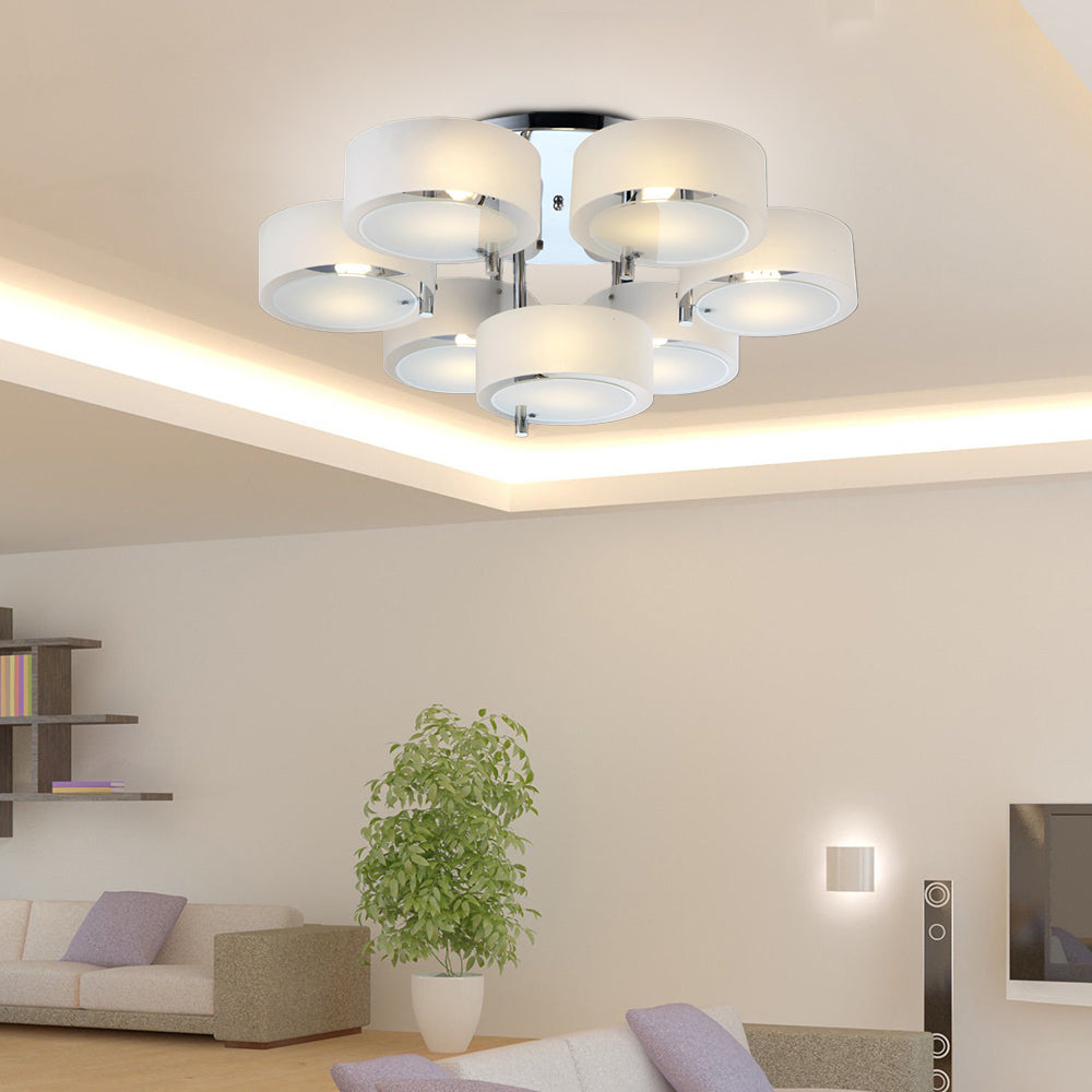 Arisha Moderne Rond Acrylique Verre Plafonnier Couloir